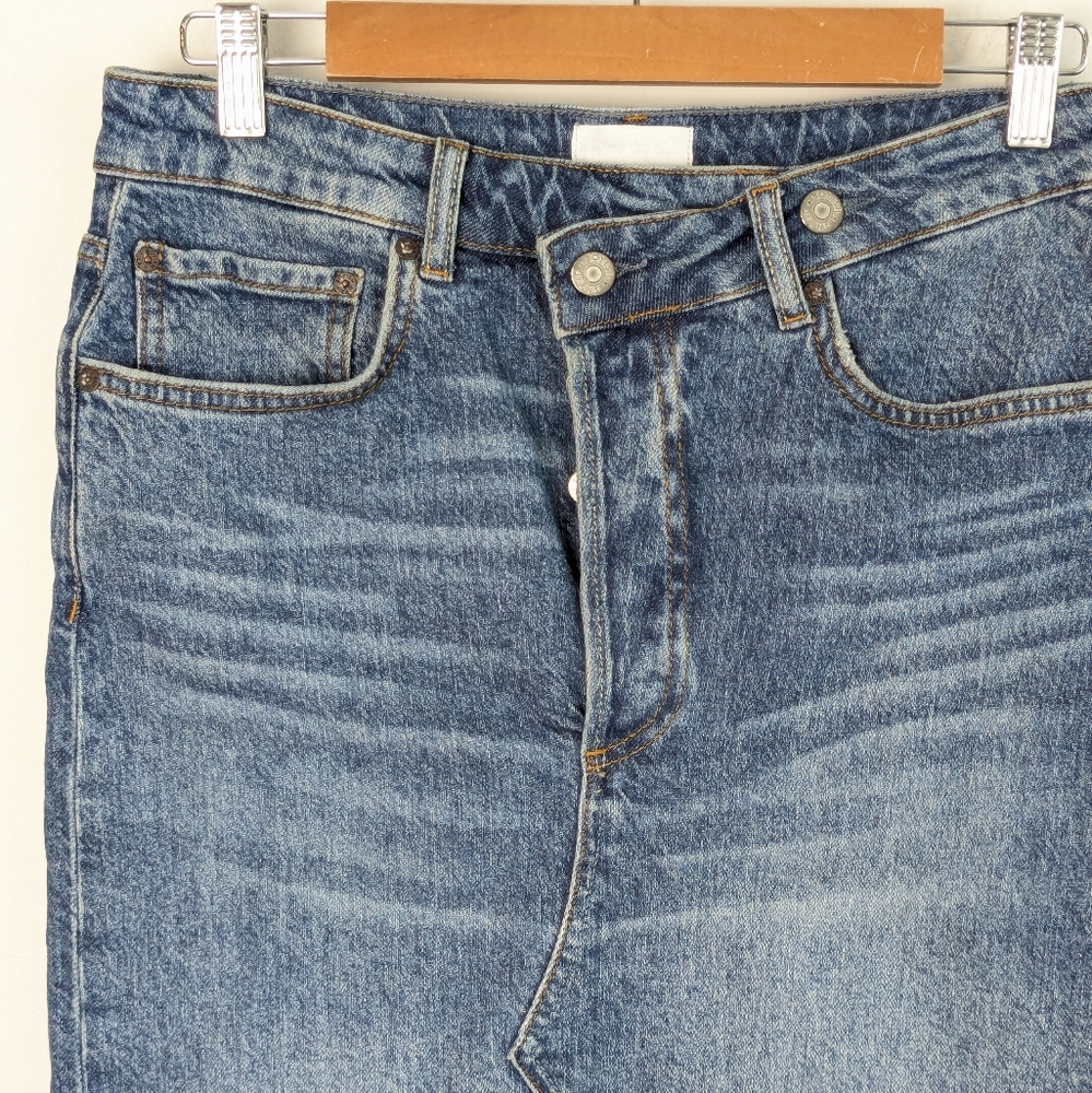 Boyish • Andy Cutoff Denim Skirt - Picture 2 of 12